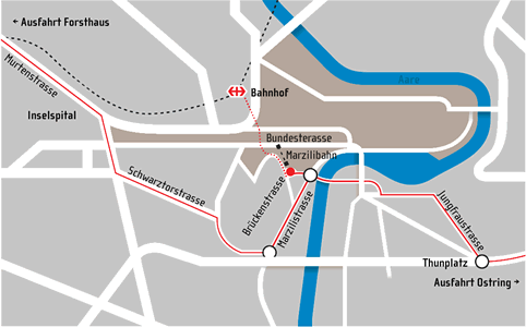 Anfahrtsplan Pragmas Bern